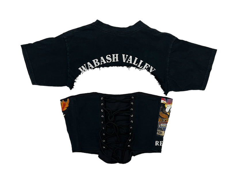 Reworked Harley In Flames Corset