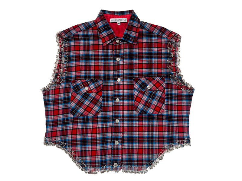 Unisex Universal Plaid Saddle Shirt