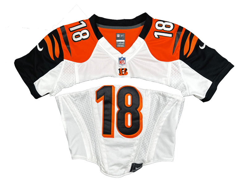 Reworked Bengals jersey Corset