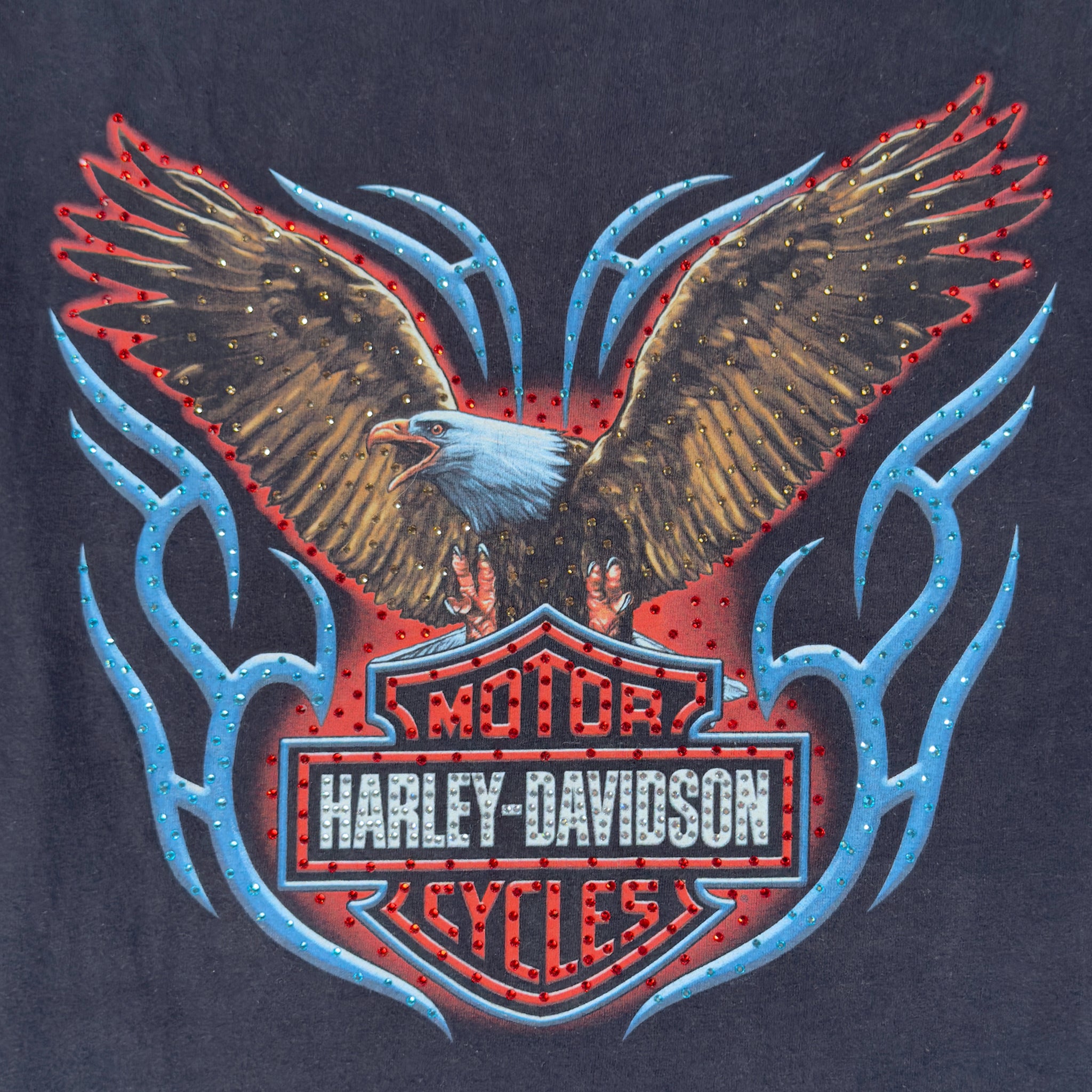 Harley Flying Eagle Layered Muscle Tee