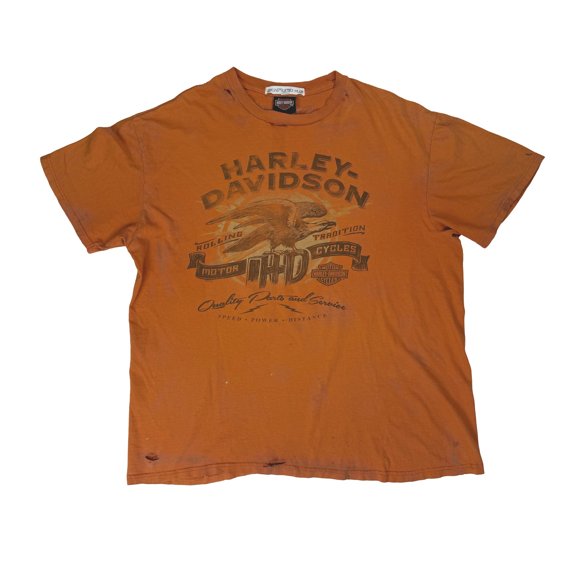 Vintage Harley Eagle Rust Torch Tee