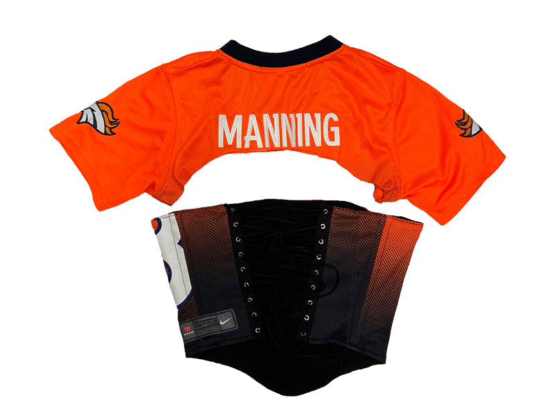 Reworked Vintage Broncos Manning Corset