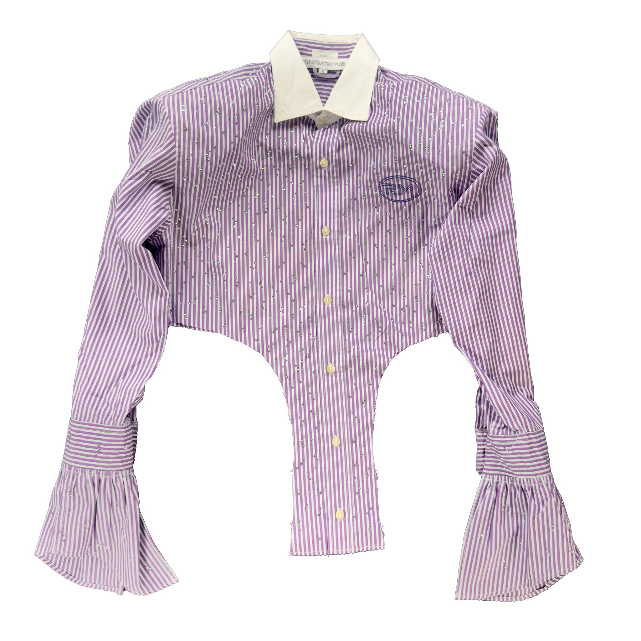 Violet In a Meeting button up