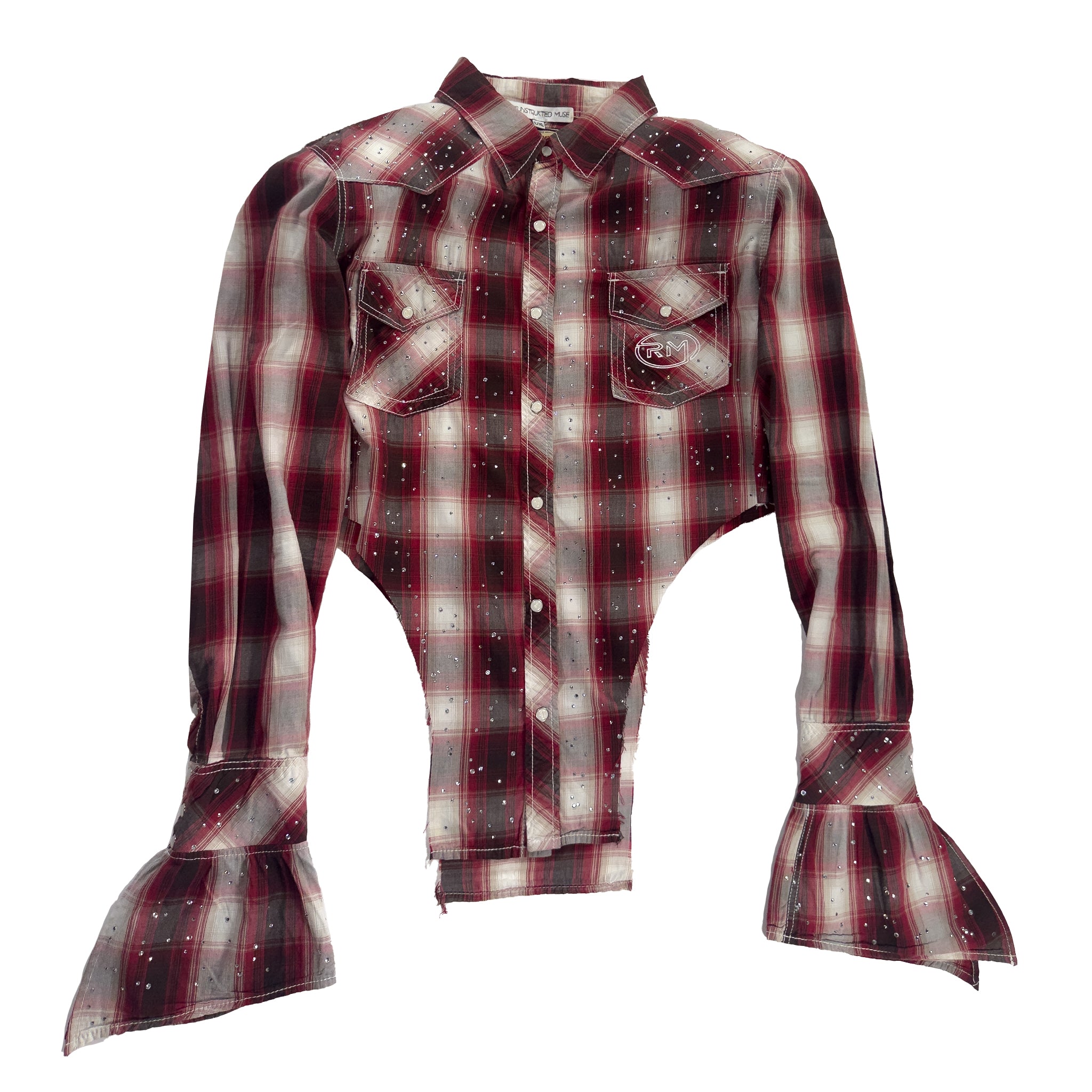 Cherry Lace In a Meeting button up