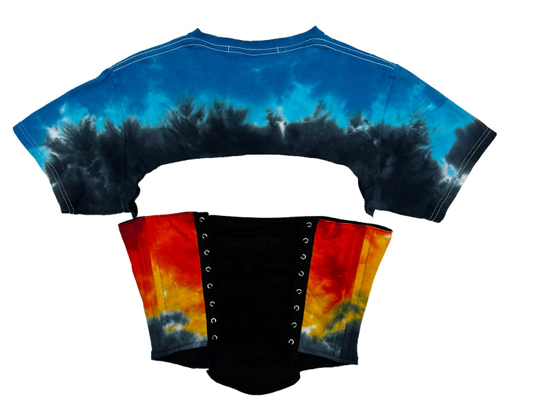 Reworked Tie-Dye Zeppelin Corset