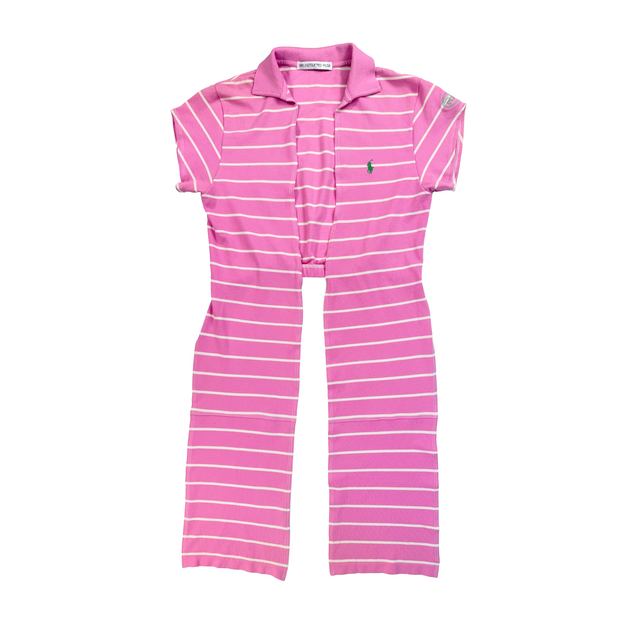 Bubble Gum Polo Wrap Top
