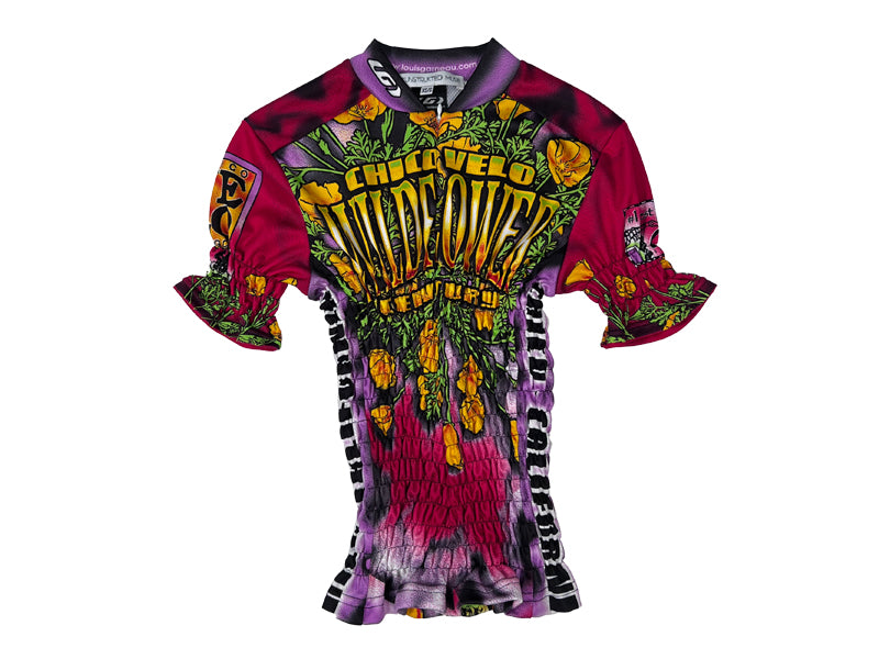 Smocked Wildflower Cycle Shirt