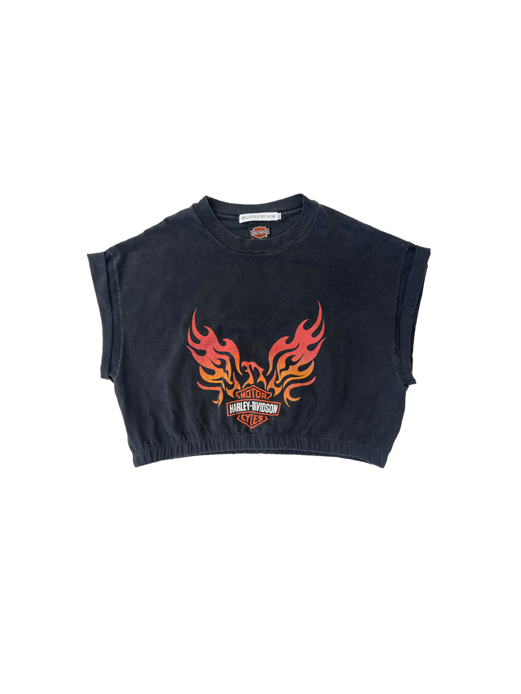 Harley Davidson Flame Cropped Tee