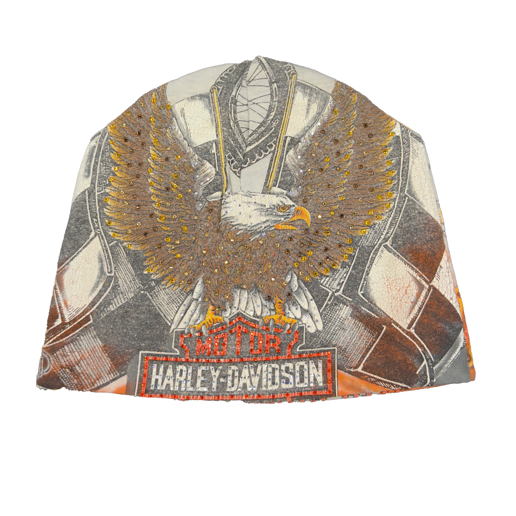 Vintage Eagle Motor Harley T-shirt Beanie