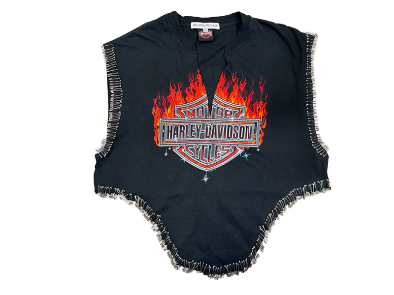 Harley Flame Saddle Tee