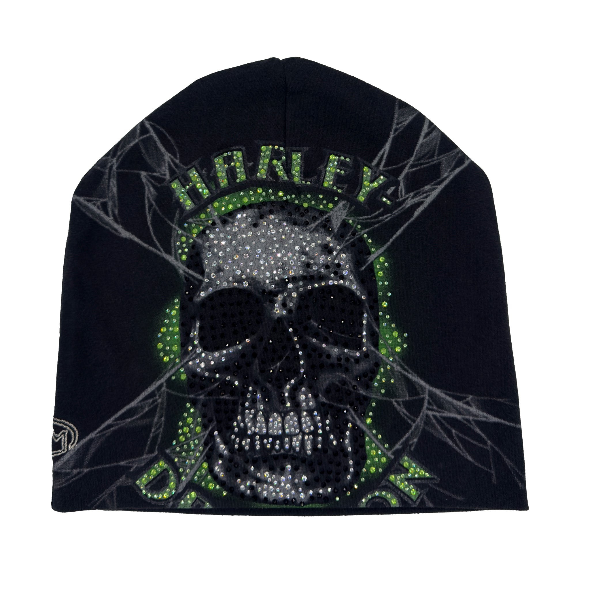 Vintage Harley Webbed Skull T-Shirt Beanie