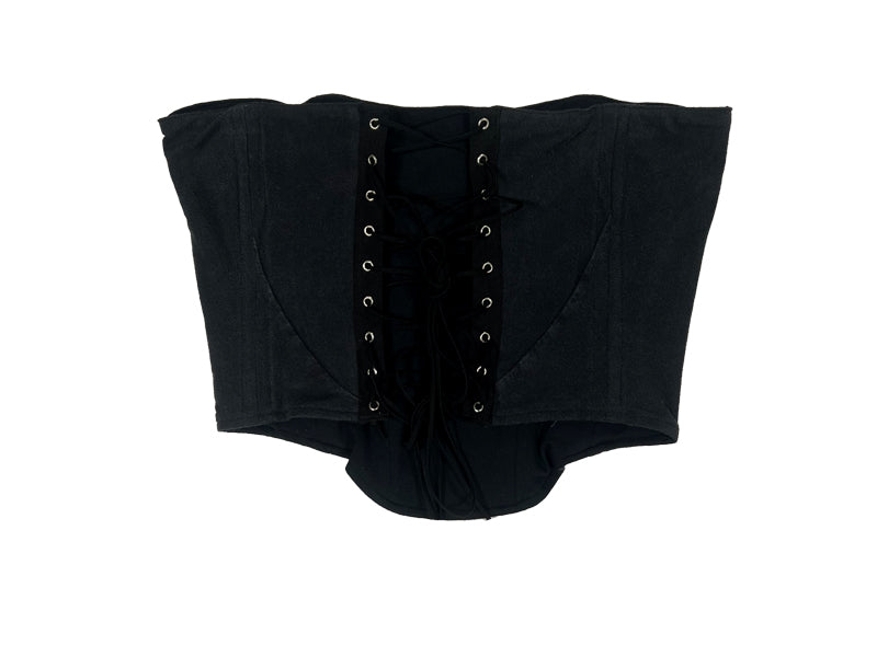 Reworked Harley Davidson Rhinestone Eagle Corset