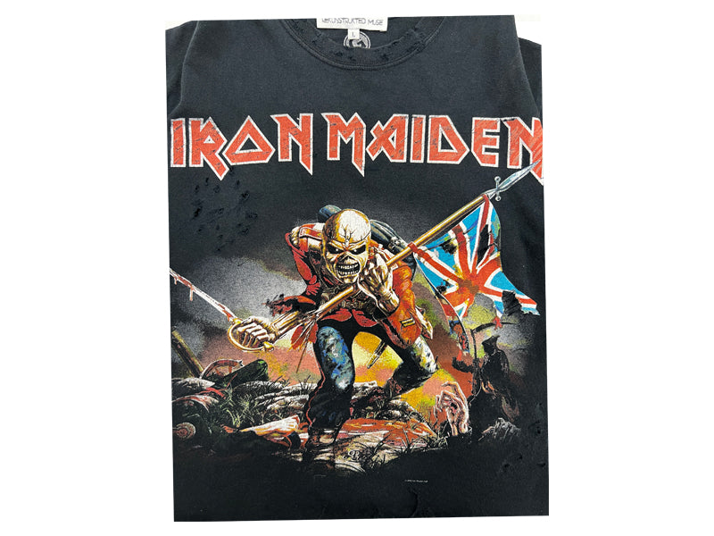 Rework Iron Maiden Plaid Tee