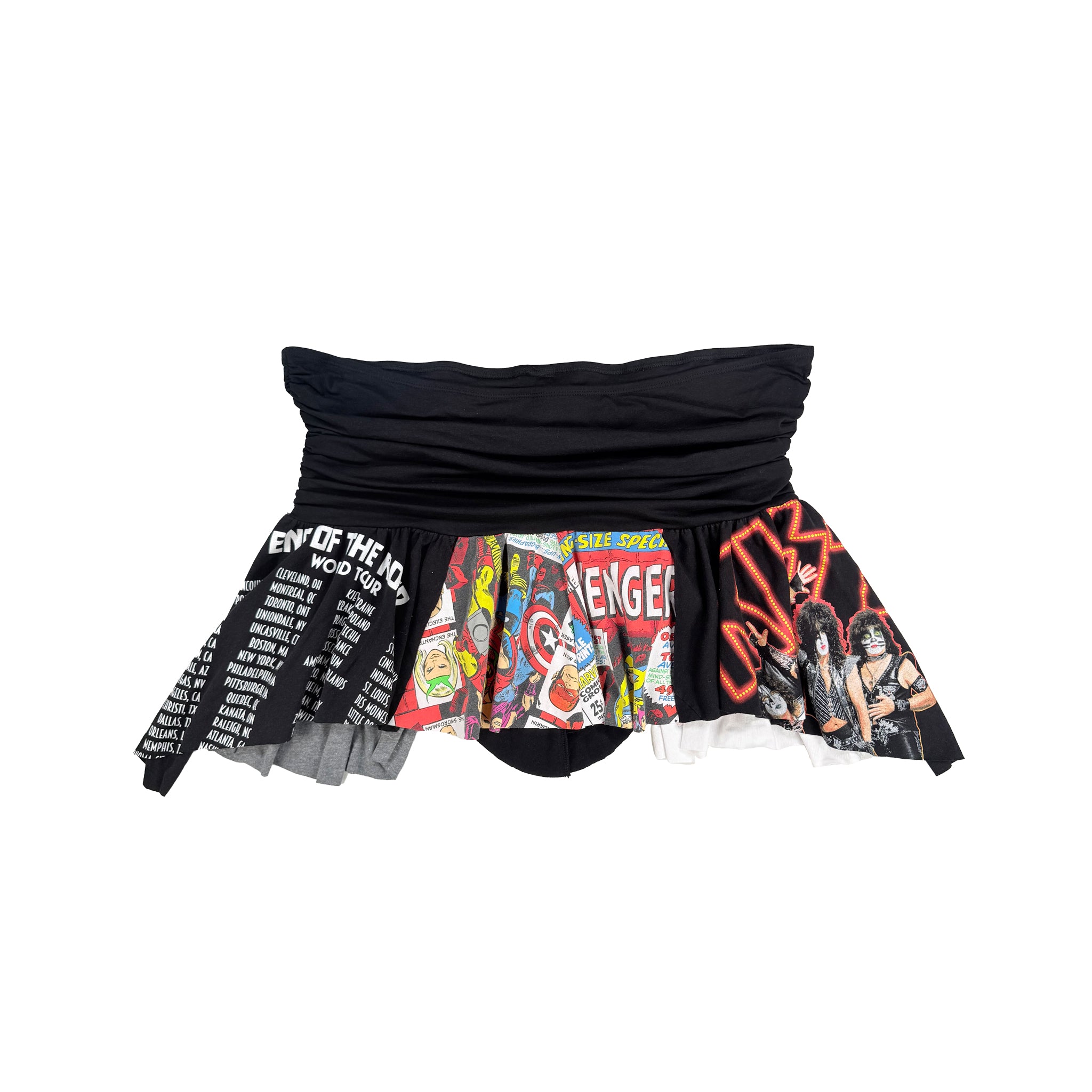 Heavy Metal Avengers T-Shirt Mini Skirt