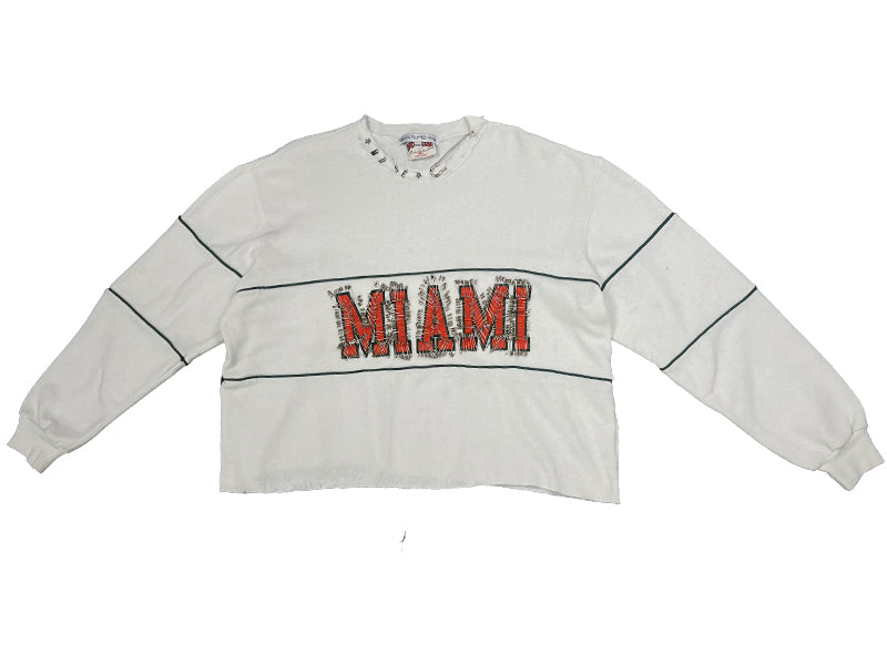 Miami Cropped Crew Sweatshirt