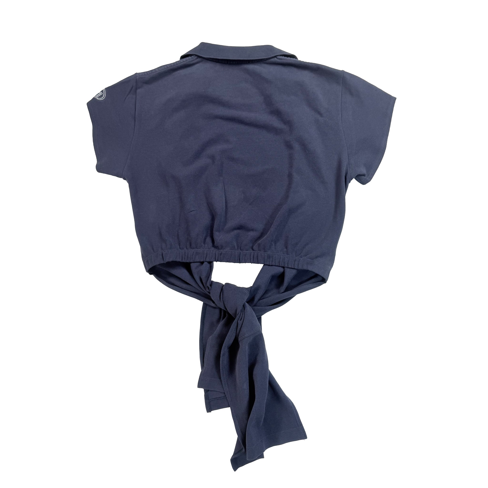 Midnight Blue Polo Wrap Top