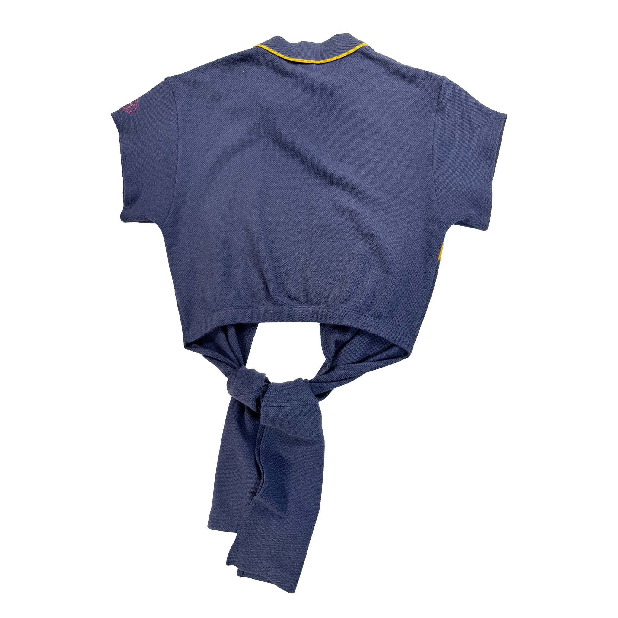 Navy Sailor Polo Wrap Top