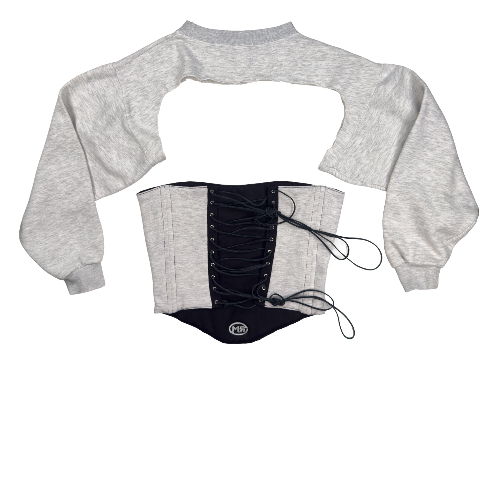 Reworked Newyork Fleece Corset Crew Sweatshirt