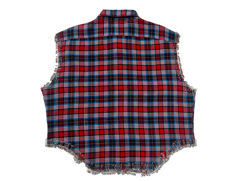 Unisex Universal Plaid Saddle Shirt