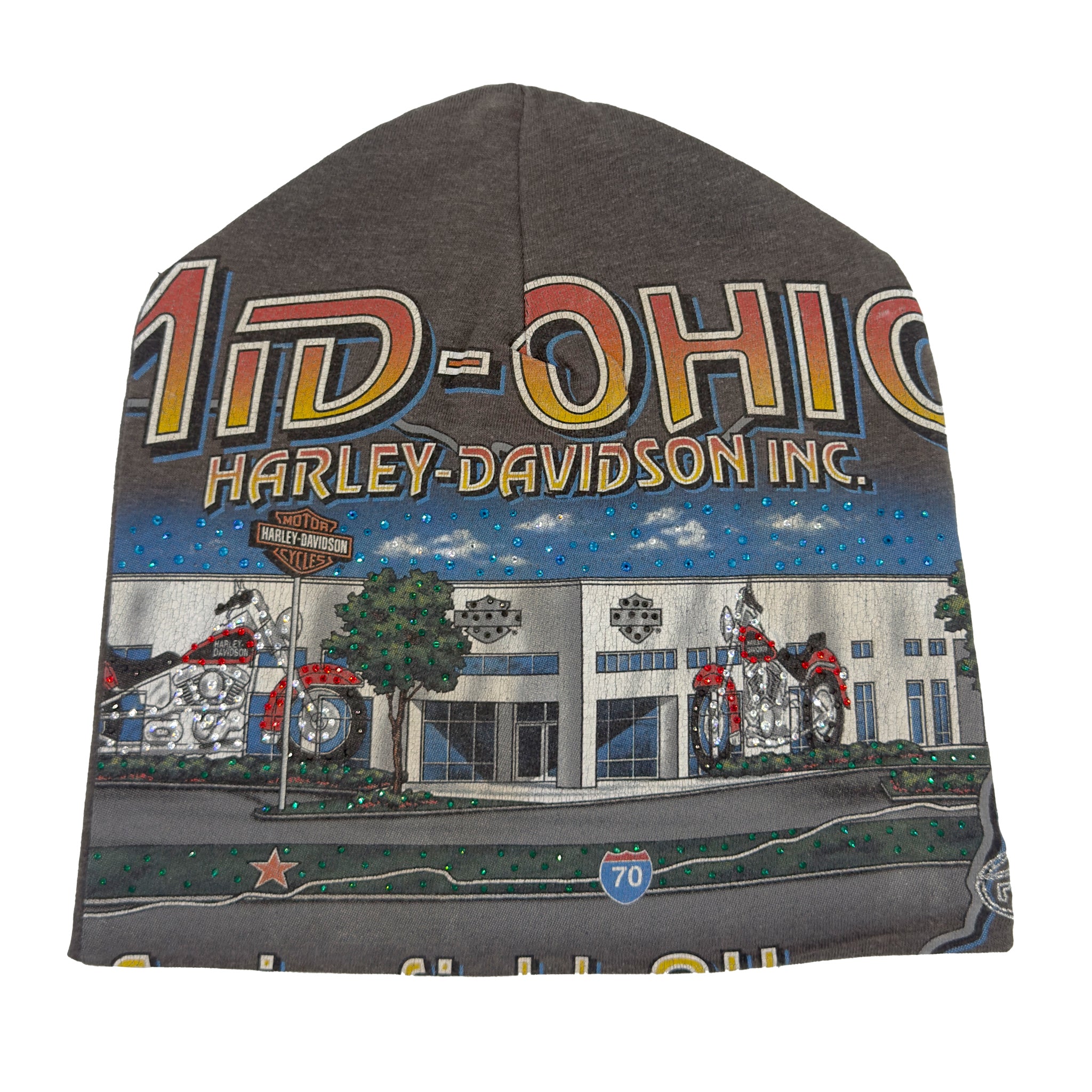 Vintage Wolf Harley T-shirt Beanie
