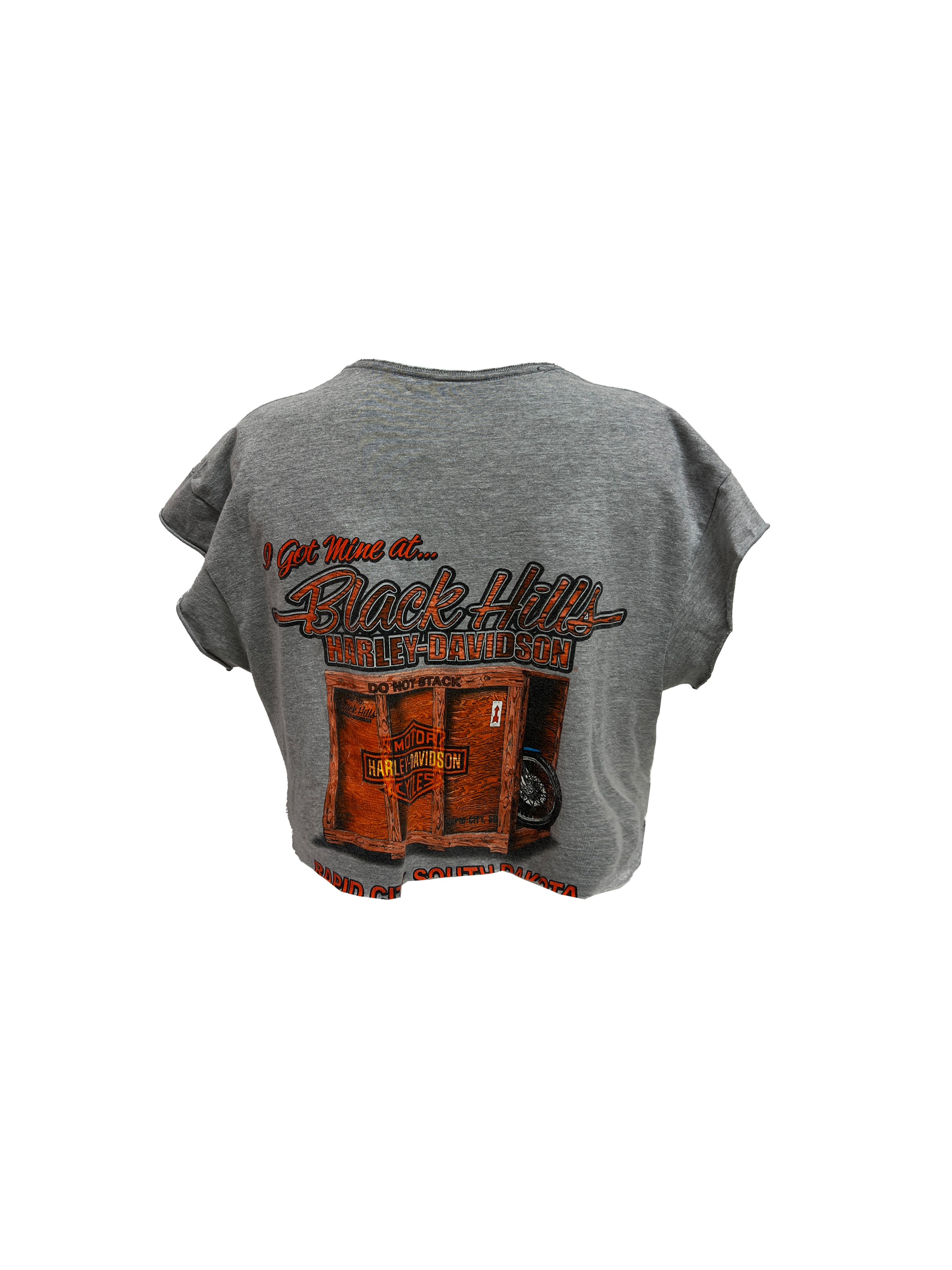 Harley Davidson Pinned Cropped Muscle Tee