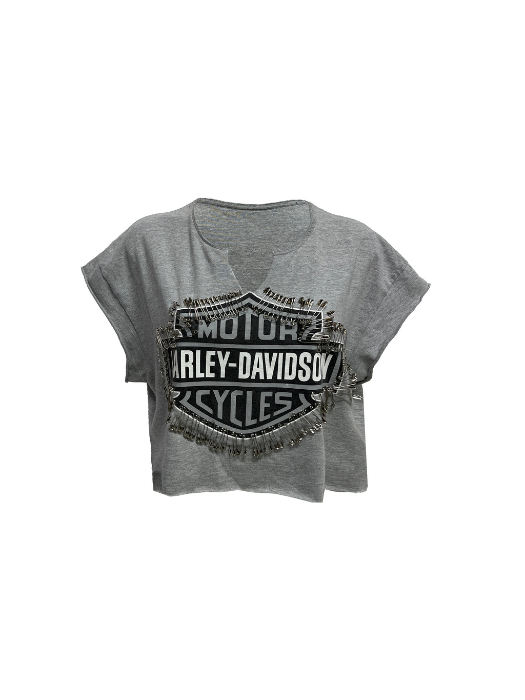 Harley Davidson Pinned Cropped Muscle Tee